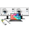 PC Portable MSI Modern 15 F13MG / i5-1334U / 16 Go / 512 Go SSD / Gris Avec Deux Écrans MSI Pro 21.45" Full HD VA / 100 Hz