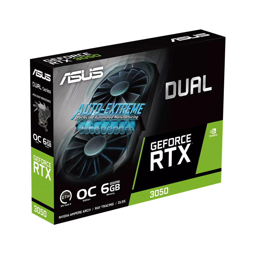 Carte graphique ASUS Dual GeForce RTX 3050 OC / 6 Go GDDR6