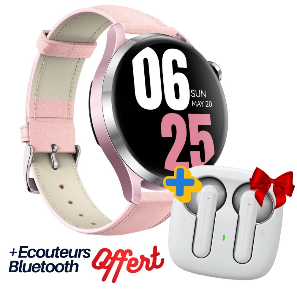 Montre Connectée KIESLECT CALLING WATCH LORA 3 CHERRY / PINK