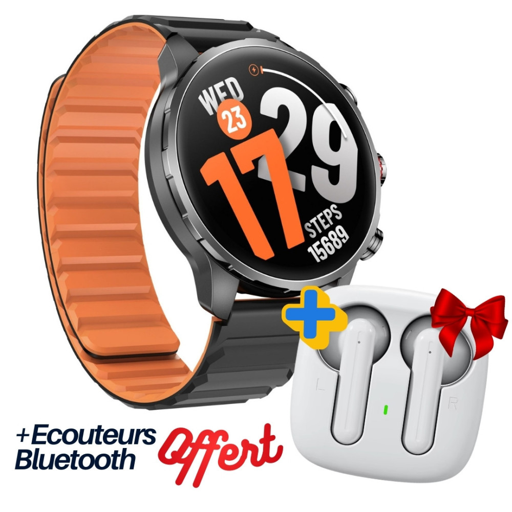Montre Connectée KIESLECT CALLING WATCH KR 3 STEEL BLACK