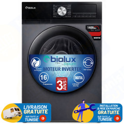 Machine À Laver Frontal Inverter BIOLUX 12Kg  / Silver / M.ECO120S