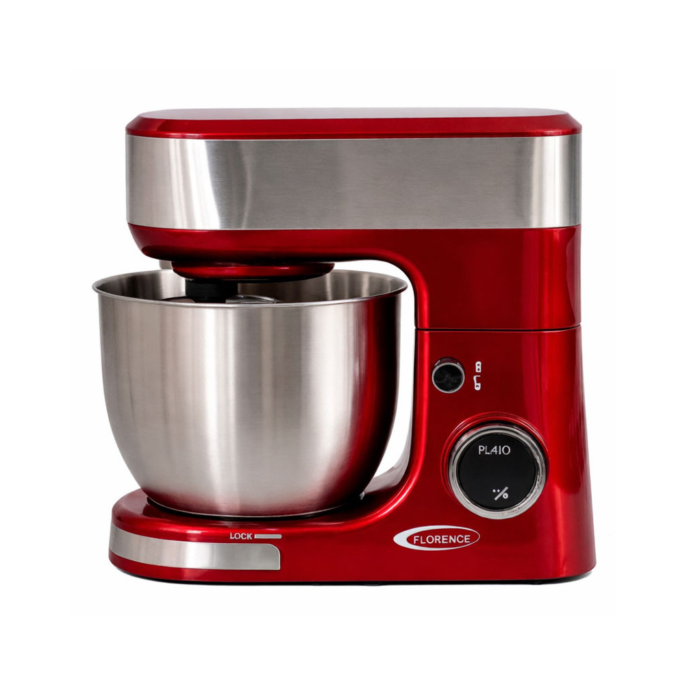 Robot Pétrin FLORENCE 5 Litres / 1300W / Rouge / SM-6461AE-R