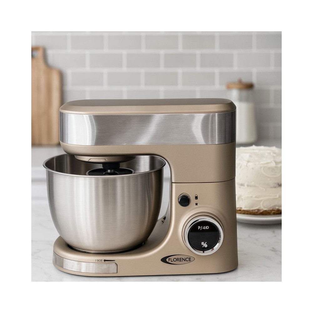 Robot Pétrin FLORENCE 5 Litres / 1300W / Gold / SM-6461AE-G