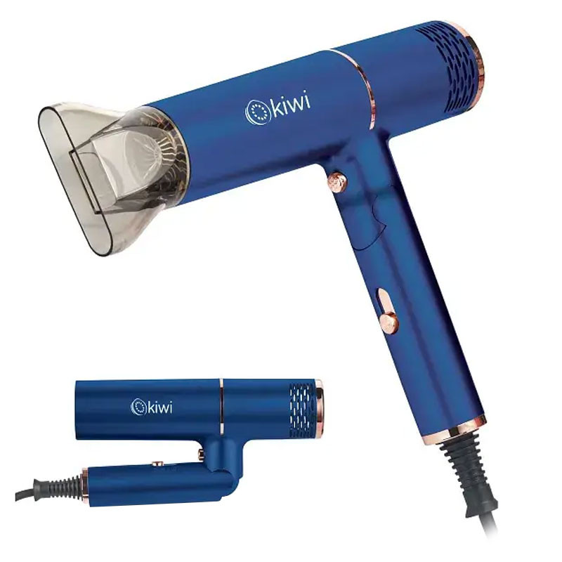 Sèche Cheveux Pliable KIWI KHD-2152 1200W BLEU