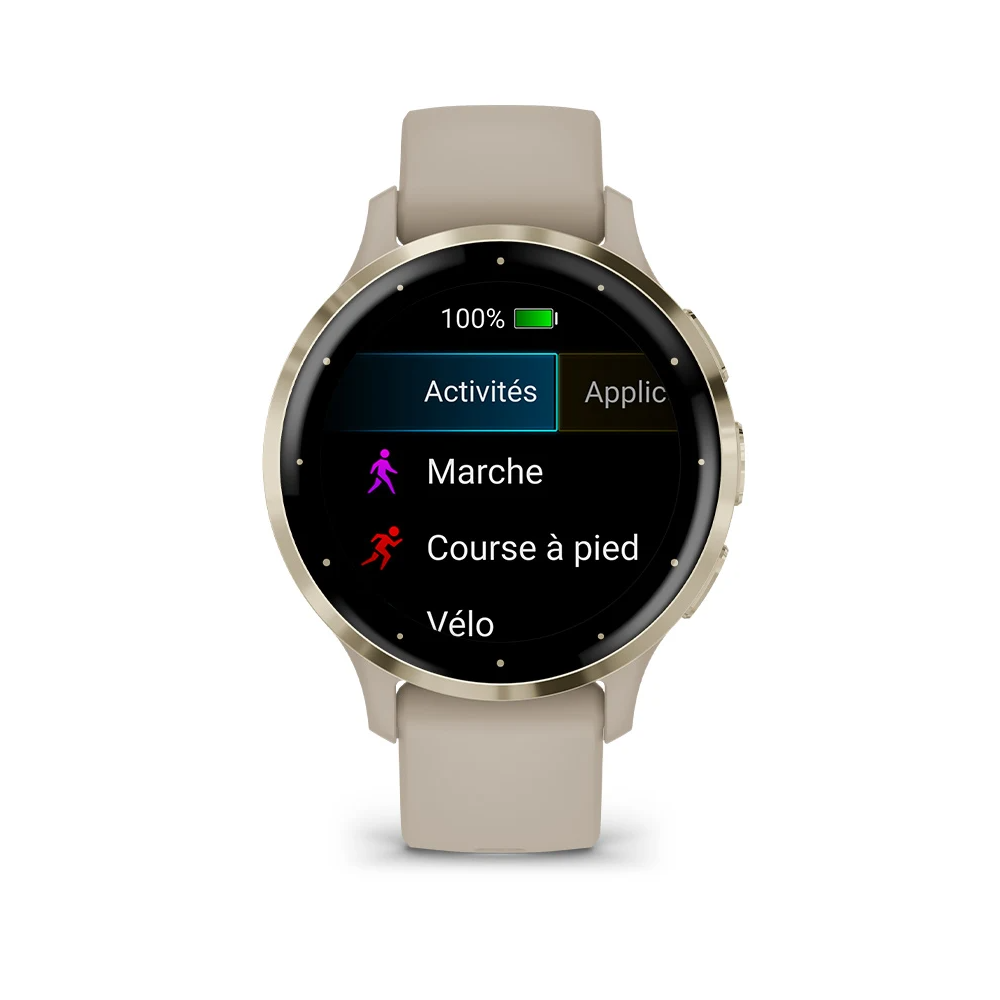 Montre Connectée Garmin Venu 3S Soft Gold Stainless Steel