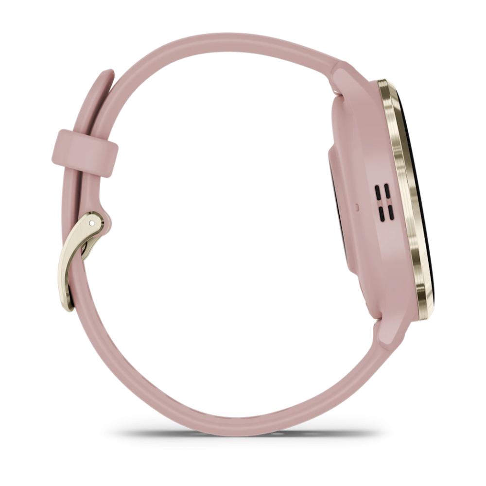 Montre Connectée Garmin Venu 3S Gold avec bracelet rose