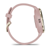 Montre Connectée Garmin Venu 3S Gold avec bracelet rose