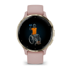 Montre Connectée Garmin Venu 3S Gold avec bracelet rose