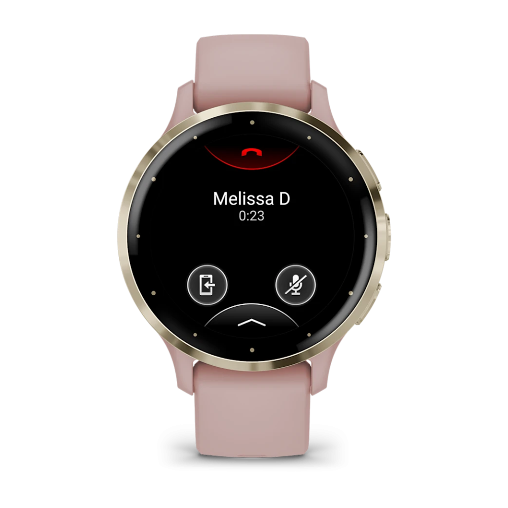 Montre Connectée Garmin Venu 3S Gold avec bracelet rose