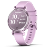Montre Connectée Garmin Lily 2 Metallic Lilac avec bracelet en silicone lilas