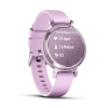 Montre Connectée Garmin Lily 2 Metallic Lilac avec bracelet en silicone lilas