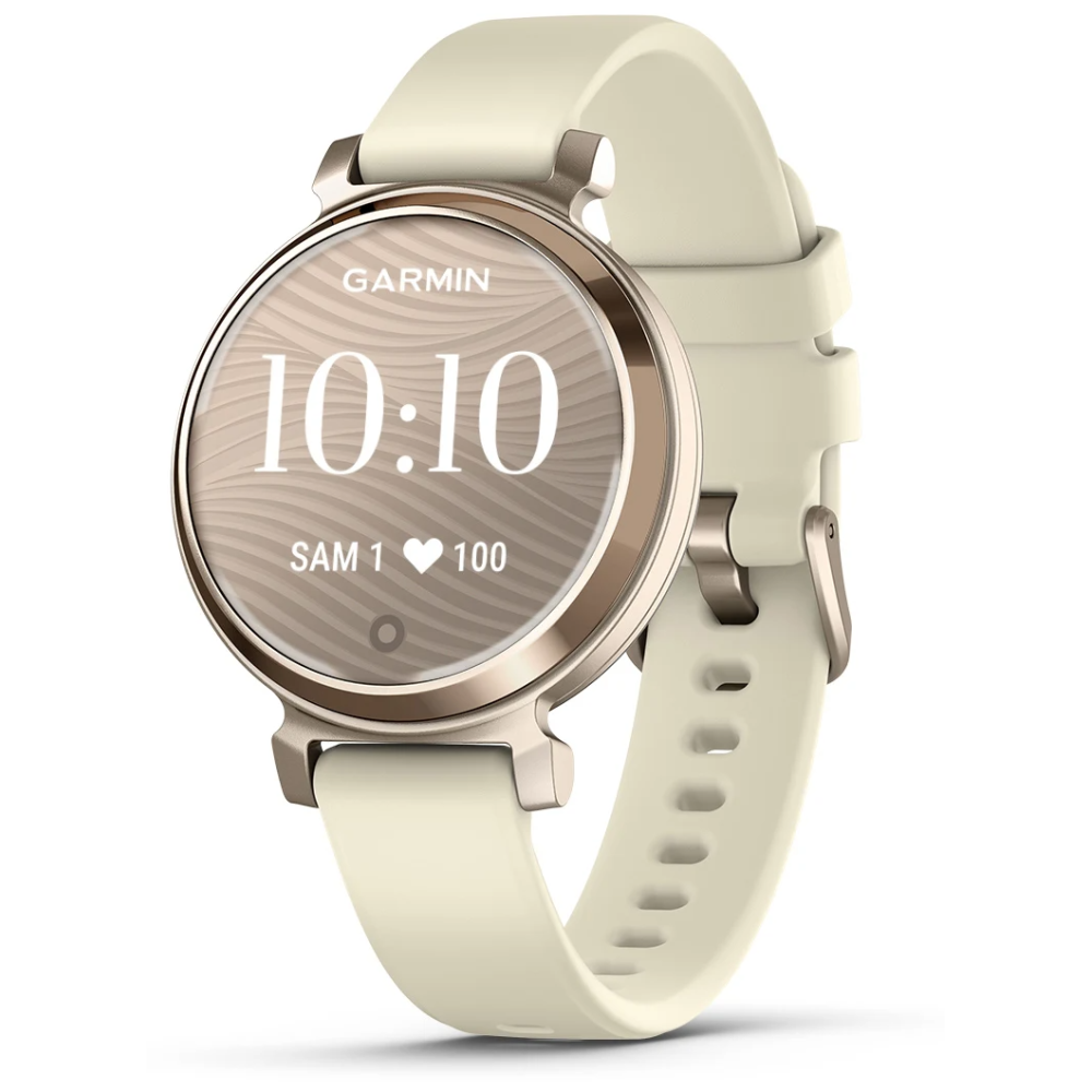 Montre Connectée Garmin Lily 2 Cream Gold avec Bracelet en Silicone Blanc Coco