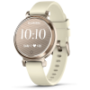 Montre Connectée Garmin Lily 2 Cream Gold avec Bracelet en Silicone Blanc Coco