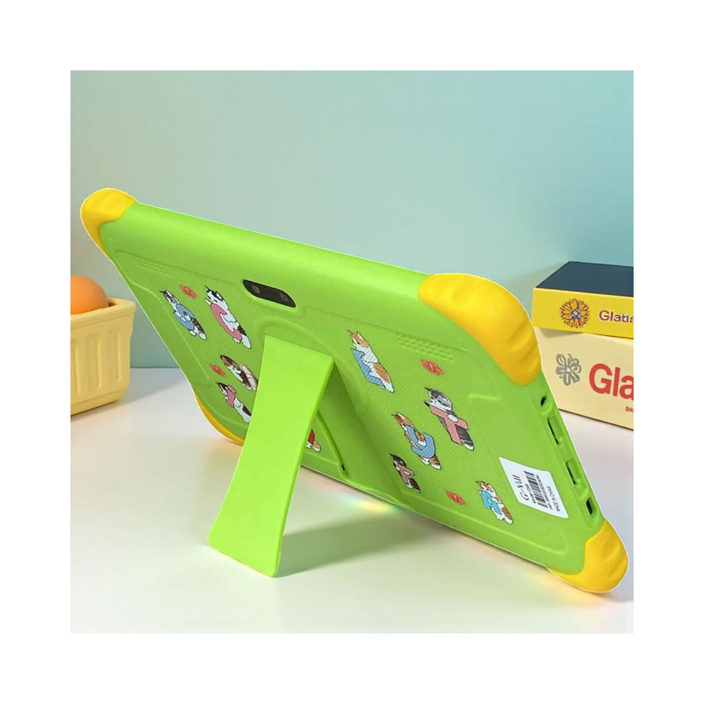 TABLETTE KIDS G-VILL G99 7" / 5G / WIFI / 6 Go / 128 Go Avec Étui + Film + Free Gifts / Green