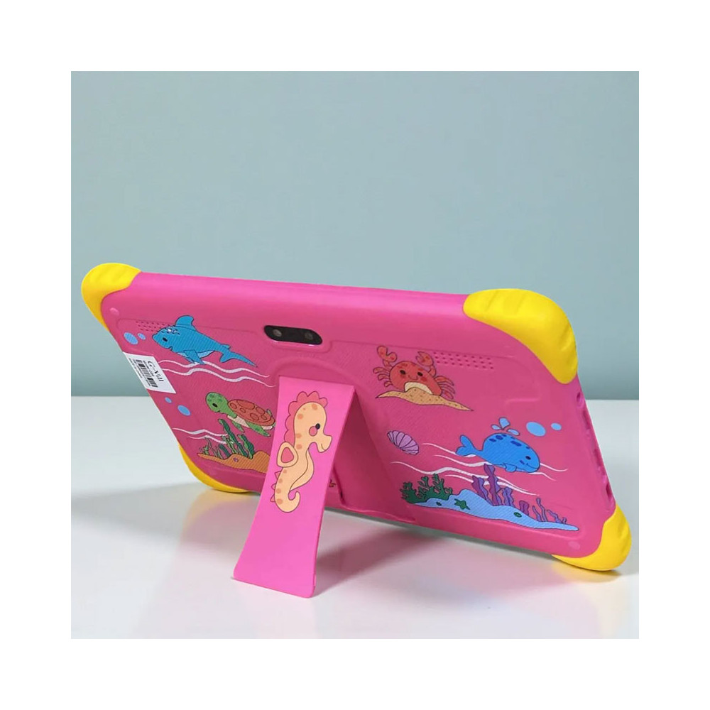 TABLETTE KIDS G-VILL G99 7" / 5G / WIFI / 6 Go / 128 Go Avec Étui + Film + Free Gifts / Rose
