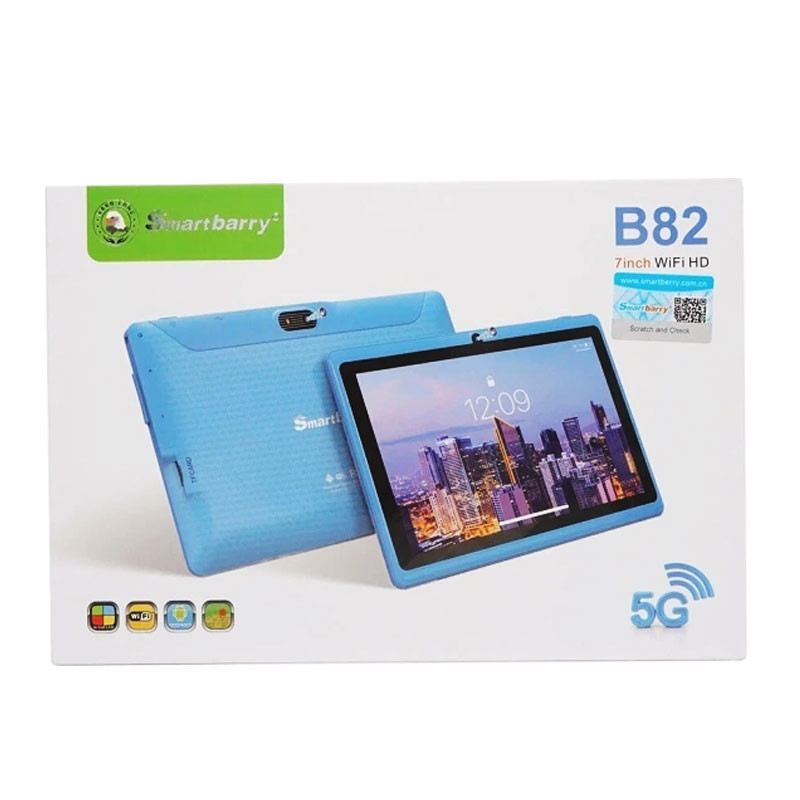 TABLETTE KIDS SMARTBARRY B82 7" / 5G / WIFI / 4 Go / 128 Go Avec Étui + Film + Free Gifts / Blue