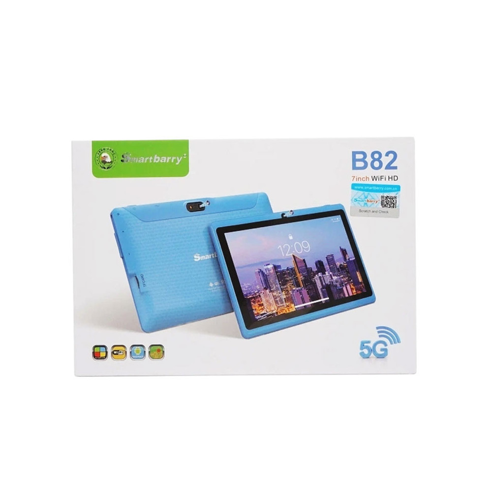 TABLETTE KIDS SMARTBARRY B82 7" / 5G / WIFI / 4 Go / 128 Go Avec Étui + Film + Free Gifts / Blue