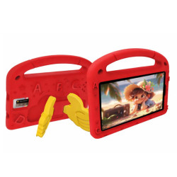 TABLETTE KIDS SMARTBARRY B742PLUS 7" / 5G / WIFI / 4 Go / 128 Go Avec Étui + Film + Free Gifts / RED