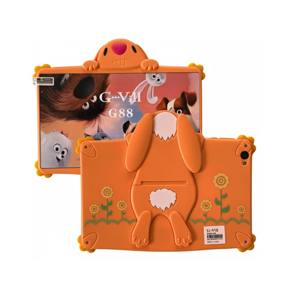 TABLETTE KIDS G-VILL G88 7" / 5G / WIFI / 6 Go / 128 Go Avec Étui + Film + Free Gifts / Orange
