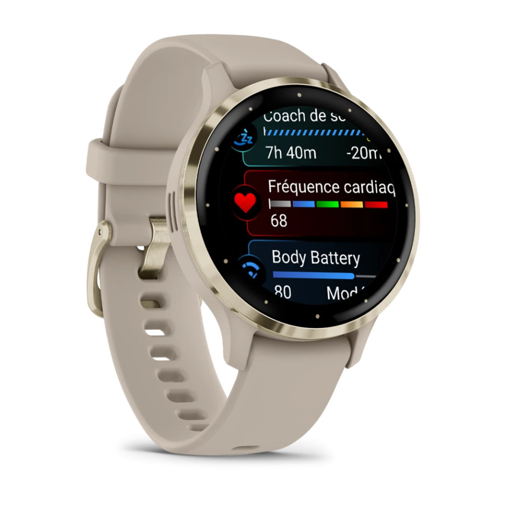 Montre Connectée Garmin Venu 3S Soft Gold Stainless Steel