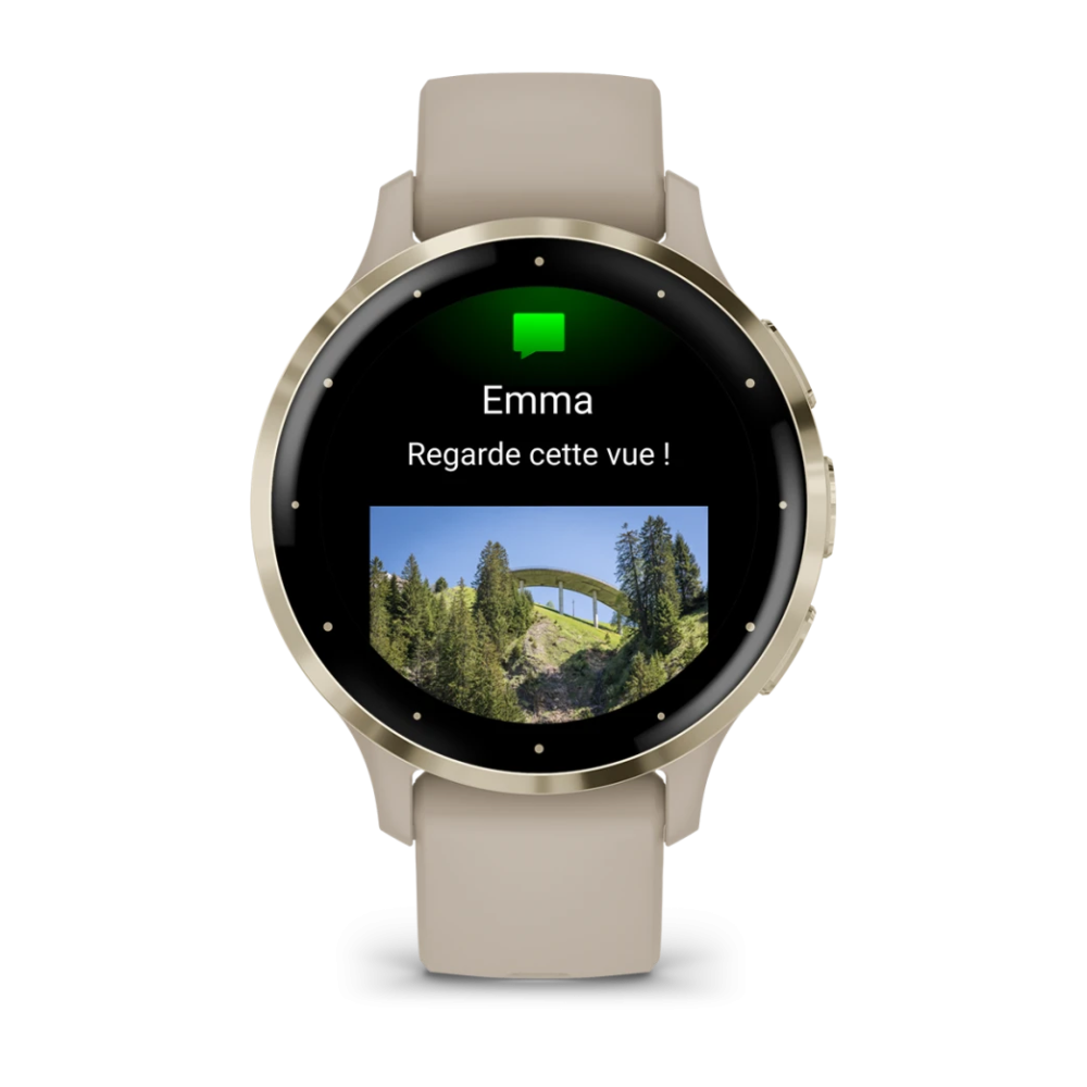 Montre Connectée Garmin Venu 3S Soft Gold Stainless Steel