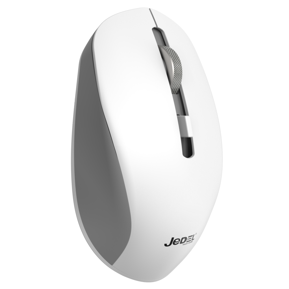 Souris sans fil BLUETOOTH JeDEL RECHARGEABLE+SILENT 4D /1600DPI WD156 / WHITE