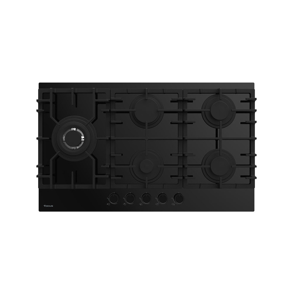 Plaque de Cuisson Encastrable FOCUS 90CM / 5 Feux / Noir / F-419B