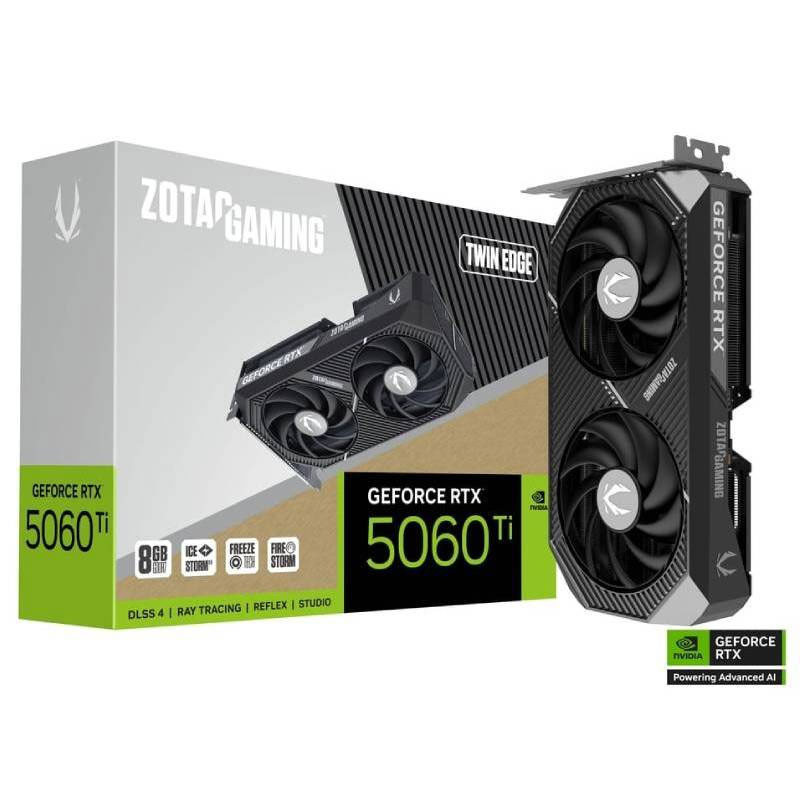 CARTE GRAPHIQUE ZOTAC GEFORCE RTX 5060 TI 8GB TWIN EDGE GDDR7