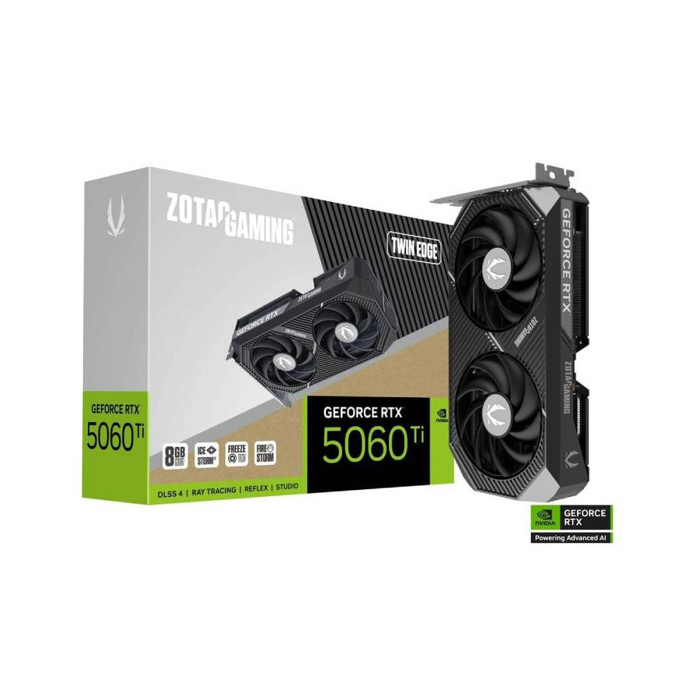 Carte graphique ZOTAC GAMING GeForce RTX 5060 Ti Twin Edge / 8 Go GDDR7