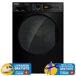 LAVE LINGE HYUNDAI 8KG INVERTER 1400 TR / Noir