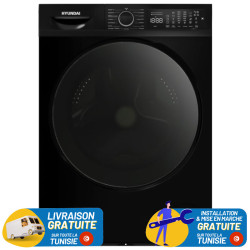 Machine à Laver Hyundai 10Kg INVERTER 1400 TR / Noir