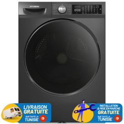 Machine à Laver Hyundai 10Kg INVERTER 1400 TR / Gris
