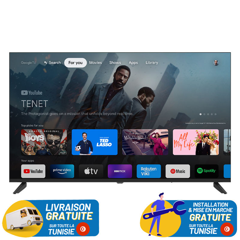 TV 50" TELEFUNKEN W3HF Full HD Smart GOOGLE TV