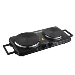 PLAQUE ELECTRIQUE TECHWOOD 2 FEUX / 2500W / NOIR