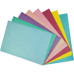 10 Papiers mousse pailletée...