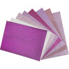 10 Papiers mousse pailletée autocollante multicolore brillante A4