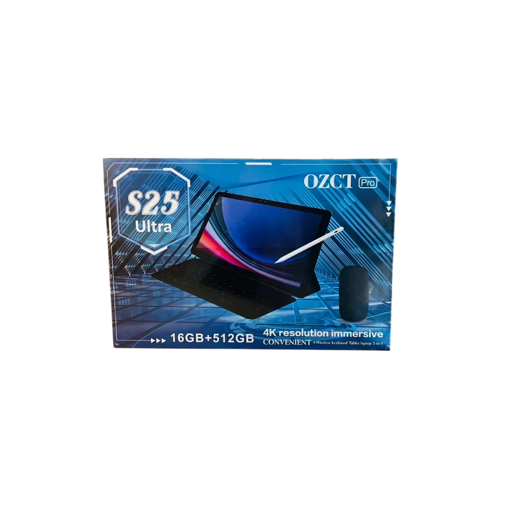 Tablette OZCT S25 Ultra 10.1" 4K 5G 16 Go / 512 Go / Avec Clavier + Souris + Étui-Pen / Gold
