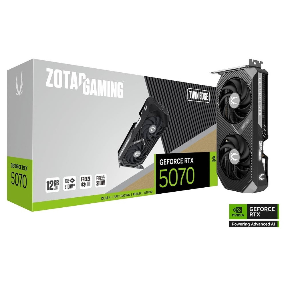 Carte graphique ZOTAC GAMING GeForce RTX 5070 Twin Edge / 12 Go GDDR7