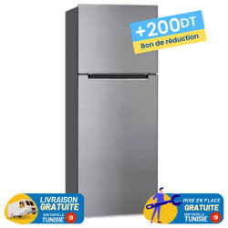 Réfrigérateur SABA De Frost Double Portes 308 Litres / Silver + 200DT Bon de réduction