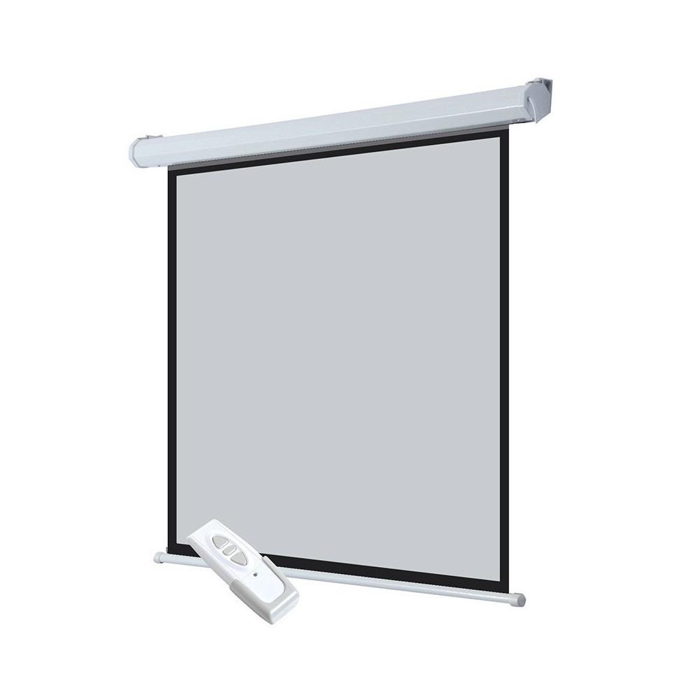 Écran de Projection Mural Électrique Telon 280 x 280 cm + Télécommande / Blanc