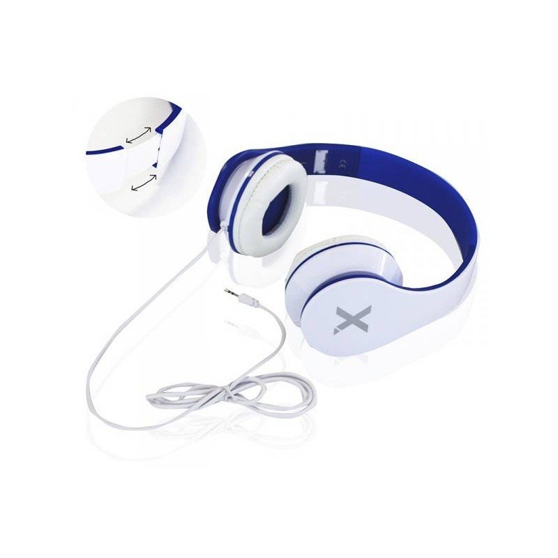 Casque écouteur avec Micro stéréo Urbain Aqprox / Blanc