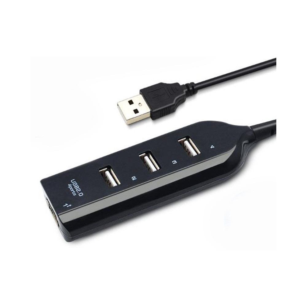 HUB USB 4 PORT MULTIPLE / Noir