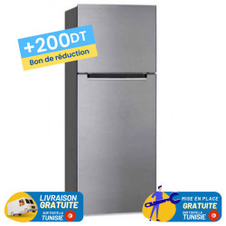 Réfrigérateur SABA De Frost Double Portes 308 Litres / Silver + 200DT Bon de réduction