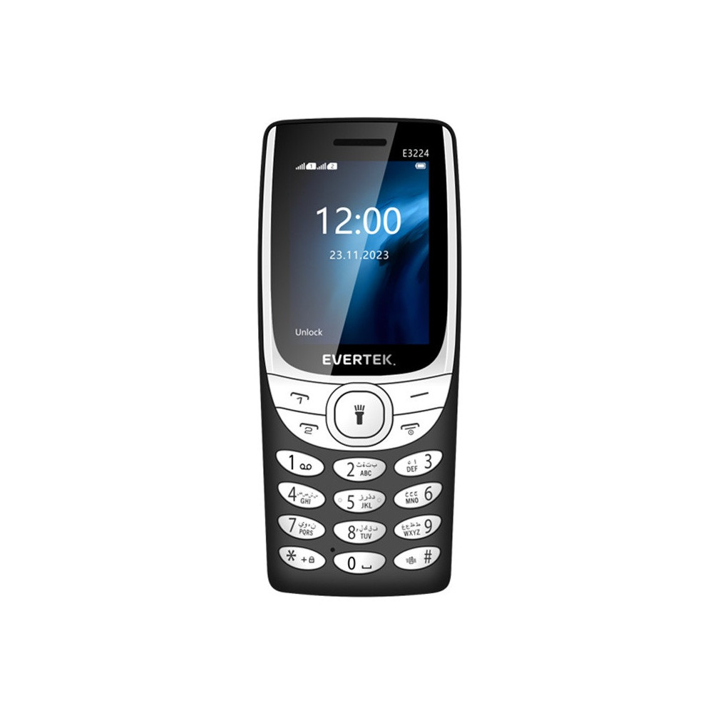 Téléphone Portable EVERTEK E3224 / Noir