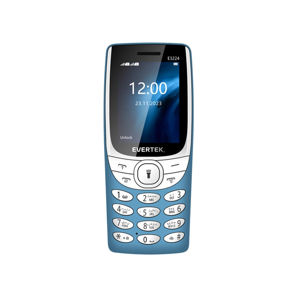 Téléphone Portable EVERTEK E3224 / Light Blue