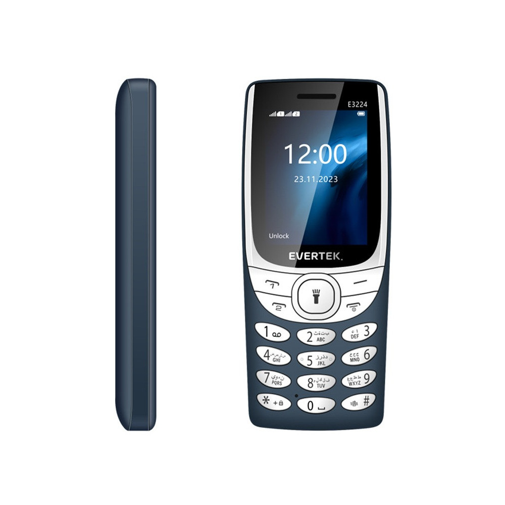 Téléphone Portable EVERTEK E3224 / Dark Blue