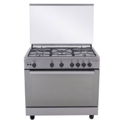 Cuisinière ARISTON 5 Feux à Gaz / 90cm / INOX