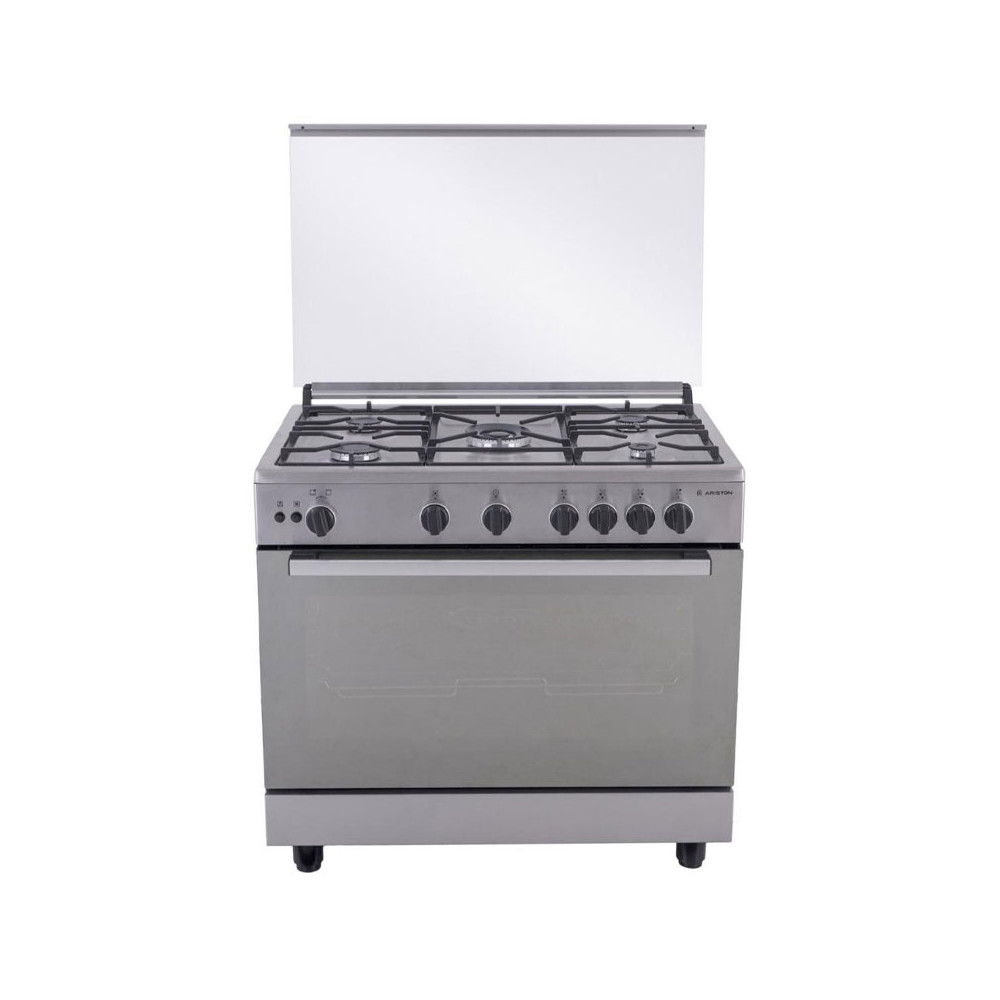 Cuisinière ARISTON 5 Feux à Gaz / 90cm / INOX