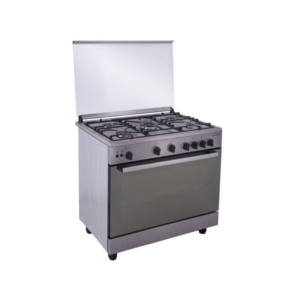 Cuisinière ARISTON 5 Feux à Gaz / 90cm / INOX