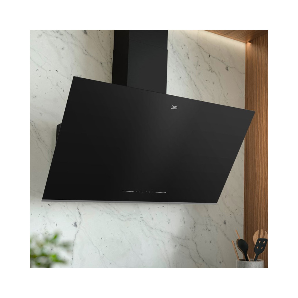 Hotte cheminé Beko 90cm Décorative Box / Noir